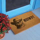 Cowboy Cat "Meowdy" Door Mat - The Original Underground