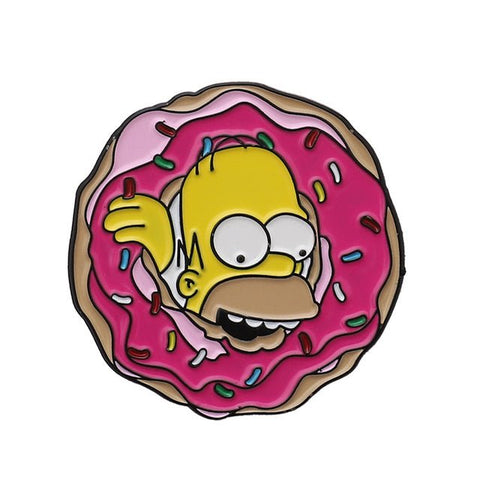 Donut Homer Simpson Enamel Pin - The Original Underground