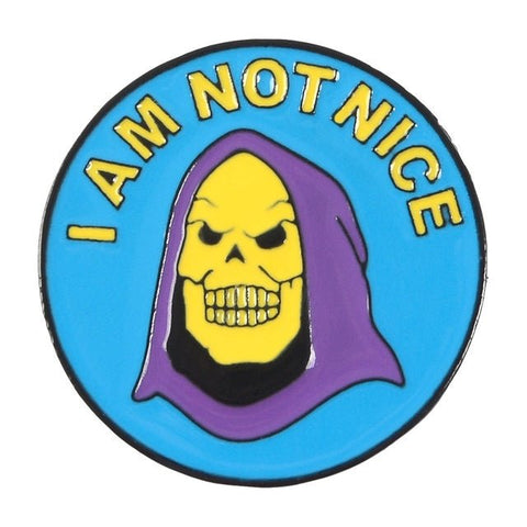 Skeletor "I Am Not Nice" Enamel Pin - The Original Underground