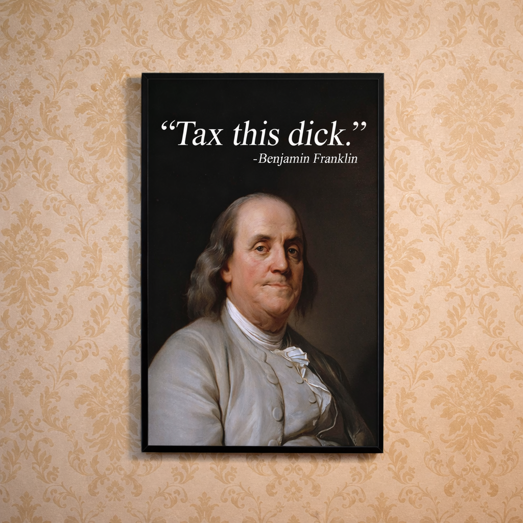 Tax This D-ck Print - The Original Underground