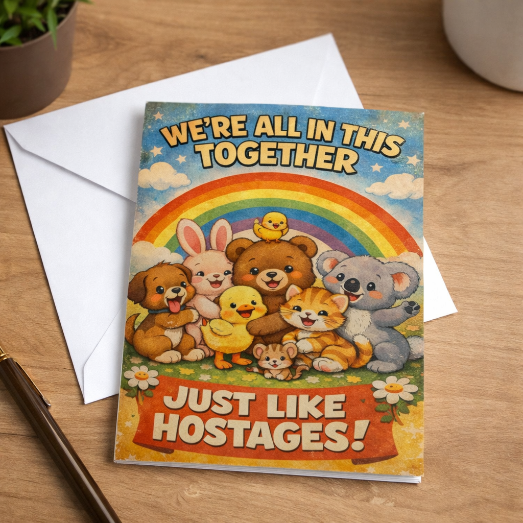 We're In This Together Like Hostages Card - The Original Underground