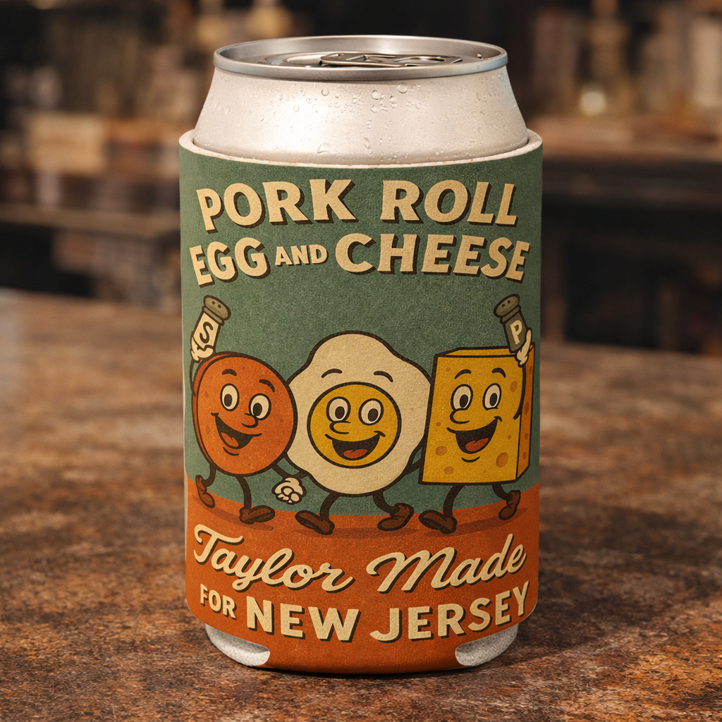 Pork Roll Egg and Cheese Taylor Made Can Cooler - The Original Underground