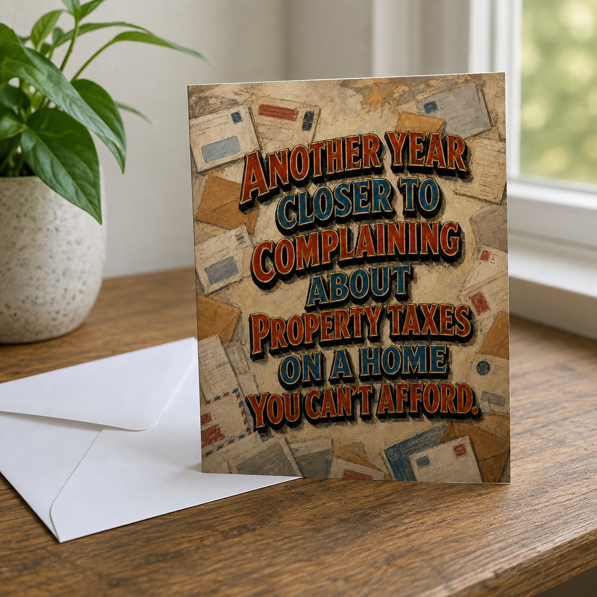 Complaining About Property Taxes Funny Adulting Birthday Card - The Original Underground