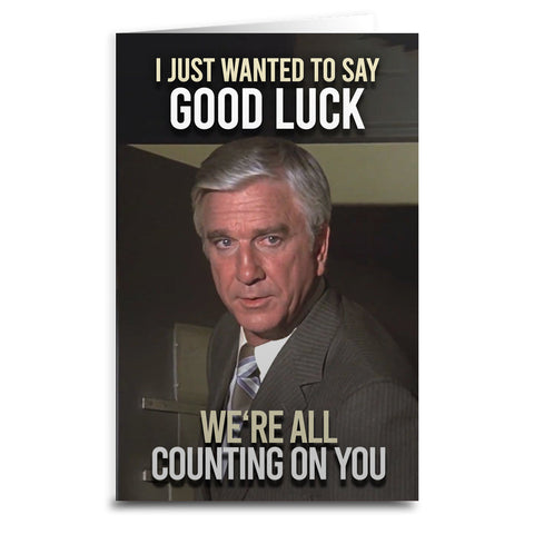 Airplane! "Good Luck" Card - The Original Underground / theoriginalunderground.com