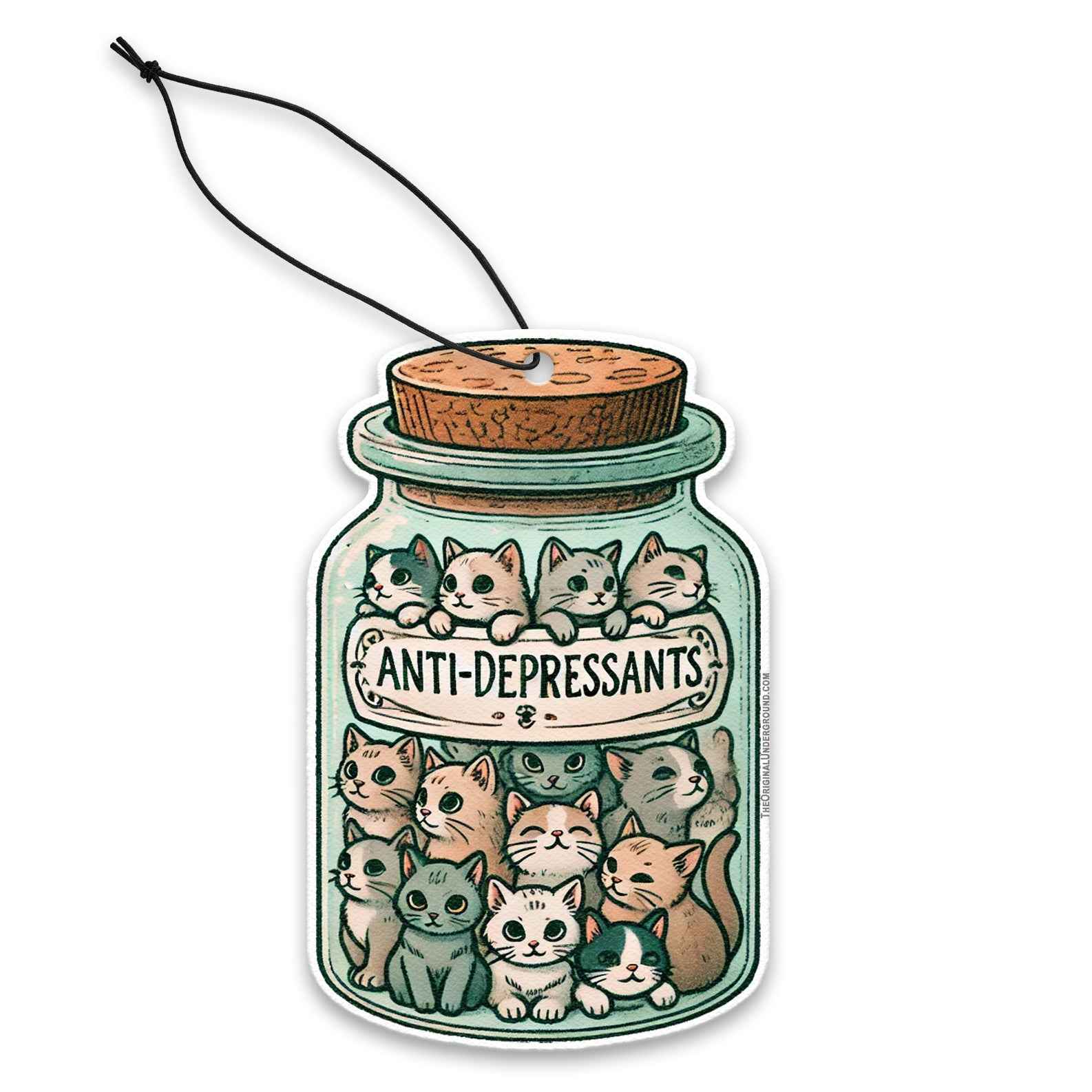 Anti-depressant Cats Air Freshener - The Original Underground