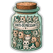 Anti-depressant Cats Sticker - The Original Underground