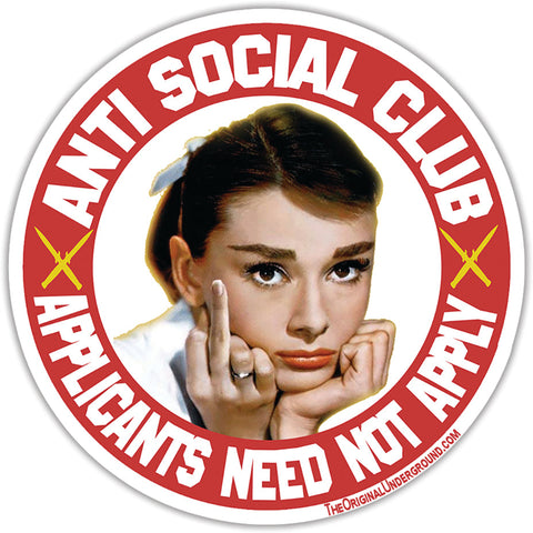 Anti Social Club Sticker - The Original Underground / theoriginalunderground.com