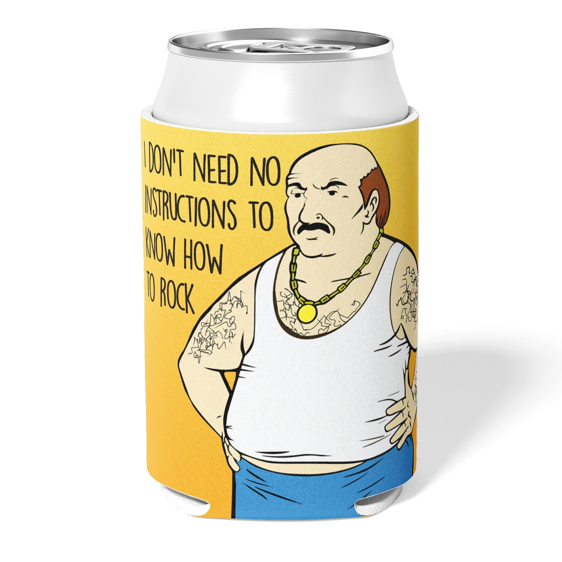 Carl "Aqua Teen Hunger Force" Can Cooler - Shady Front