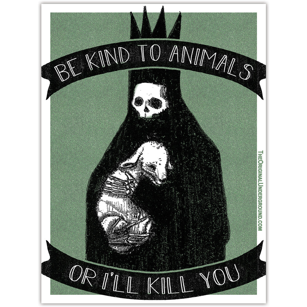 Be Kind to Animals Sticker - Shady Front