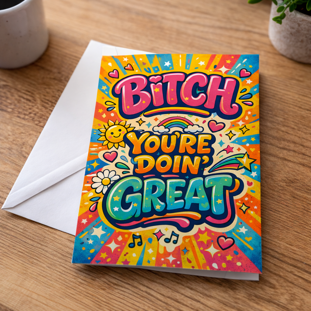 B--ch You're Doin Great Card - The Original Underground