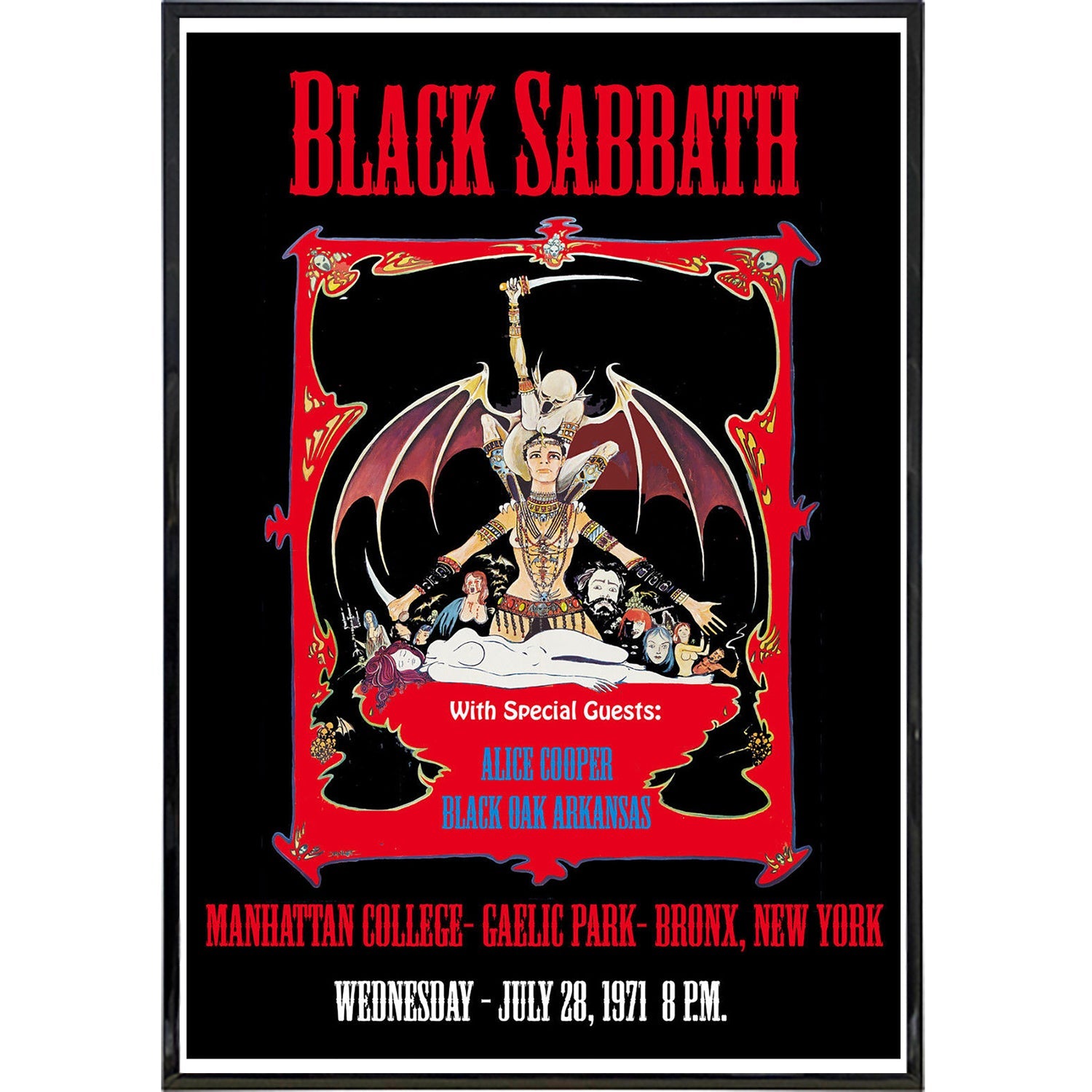 Black Sabbath Bronx 1971 Print - Shady Front