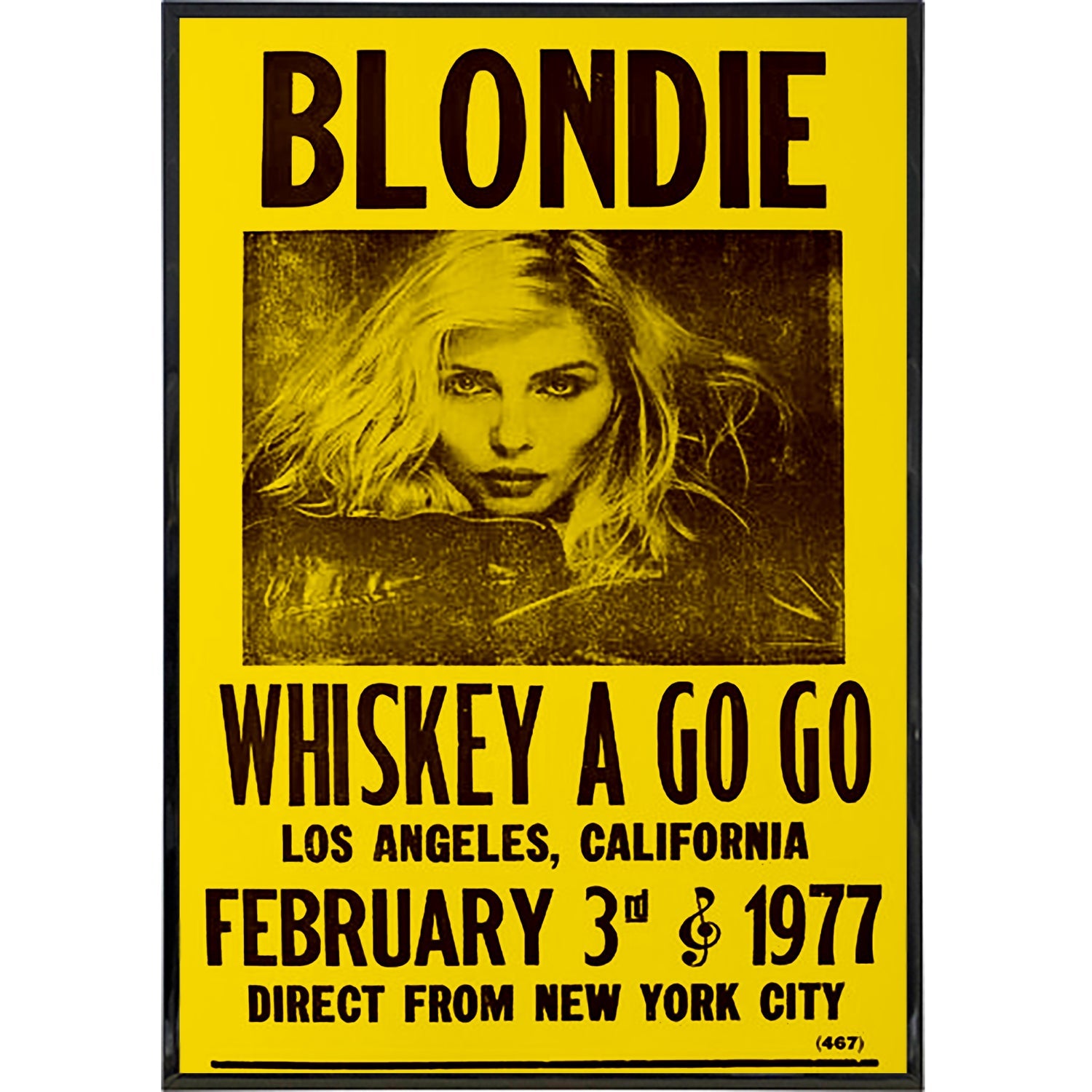 Blondie 1977 Show Poster Print - Shady Front