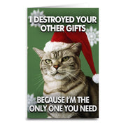 Cat Destroyed the Gifts Greeting Card - The Original Underground