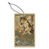 Cat Destroying City Ukiyo-E Air Freshener - The Original Underground / theoriginalunderground.com
