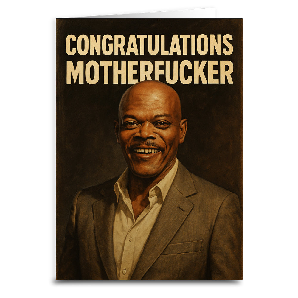 Congratulations Mother F--ker Greeting Card - Shady Front