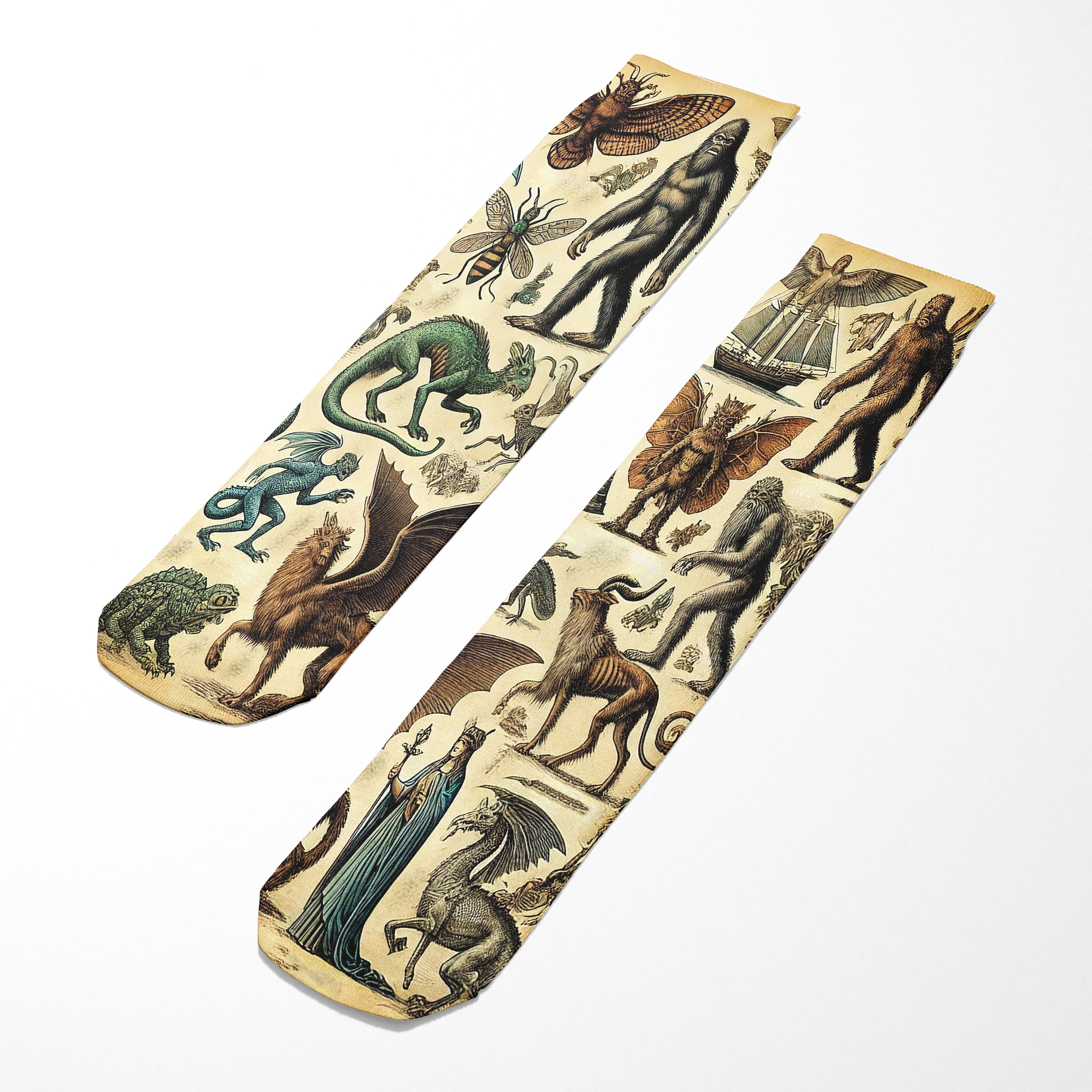 Cryptids and Mythological Creatures Socks - Shady Front