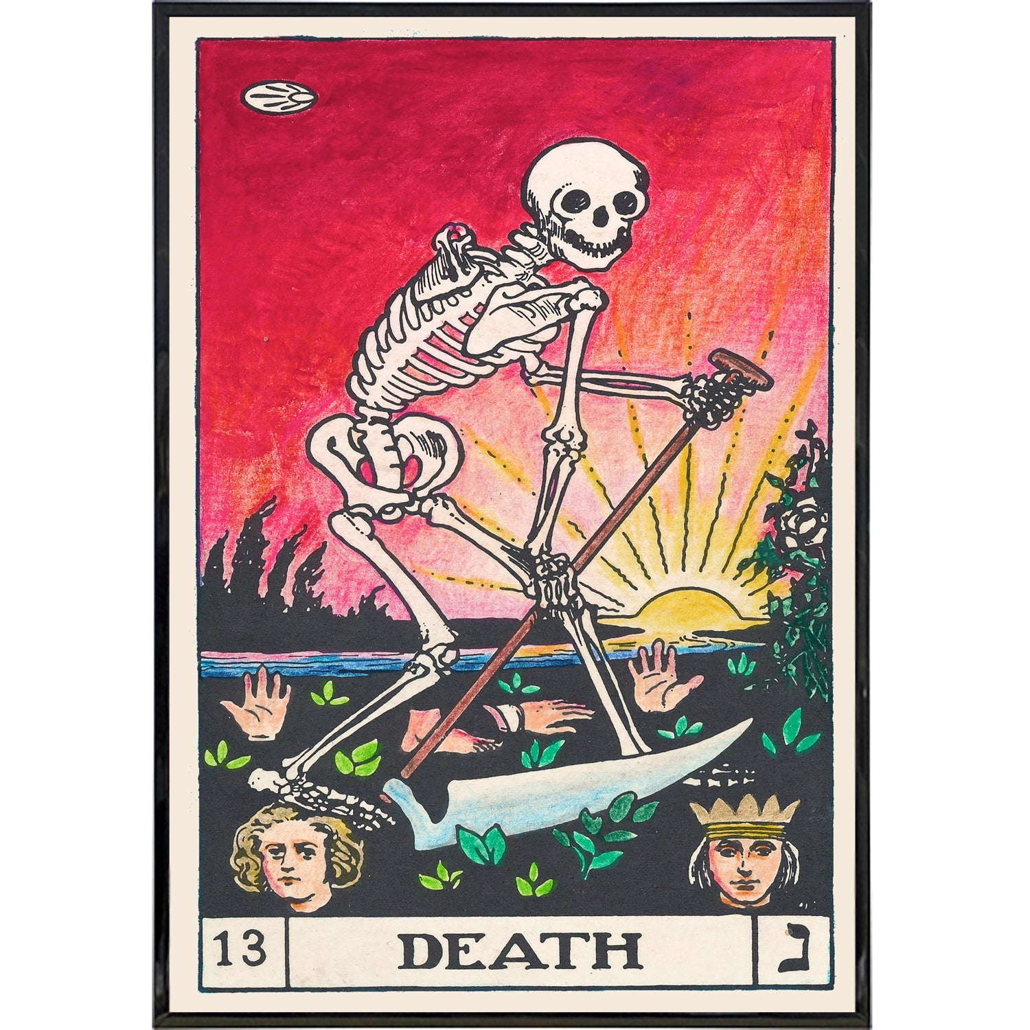 Death Tarot Card Print - Shady Front