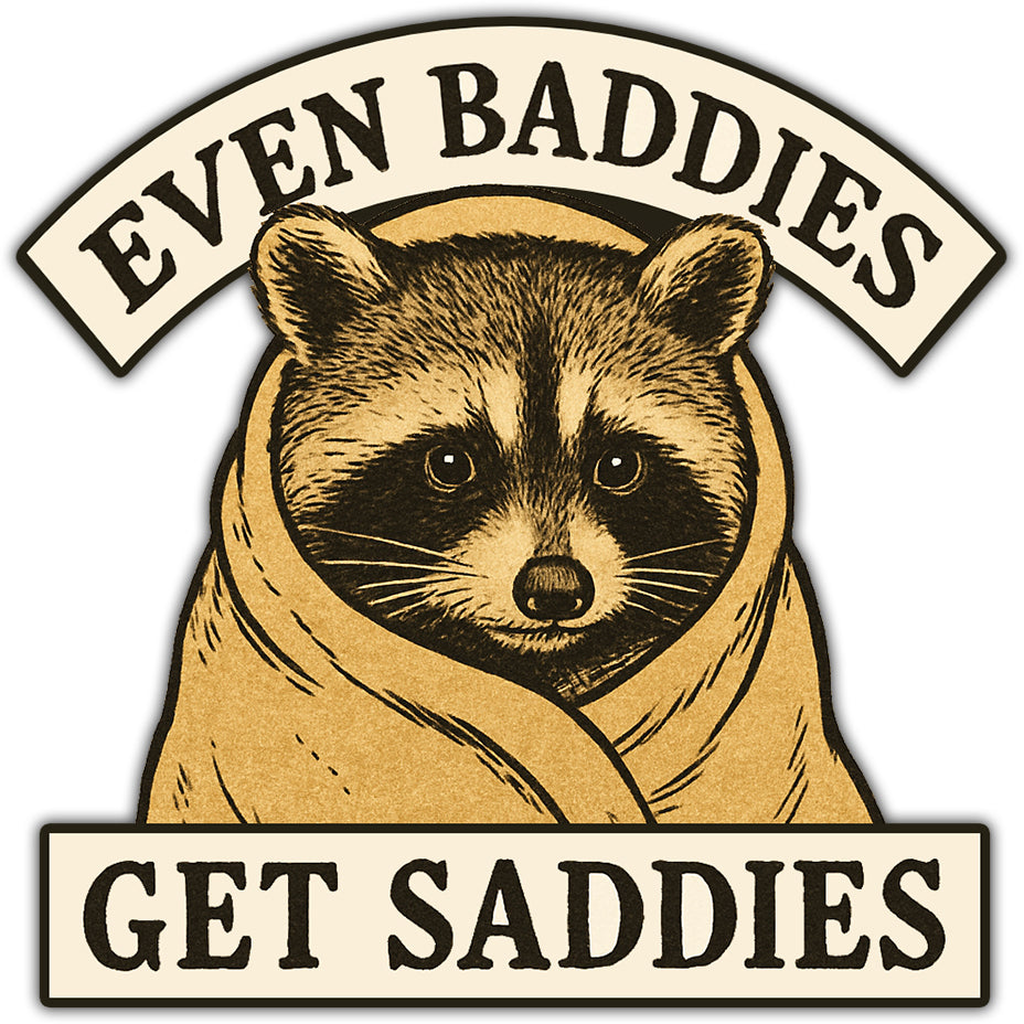 Even Baddies Get Saddies Car Magnet - Shady Front