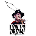 Freddy Krueger "Living the Dream" Air Freshener - The Original Underground / theoriginalunderground.com