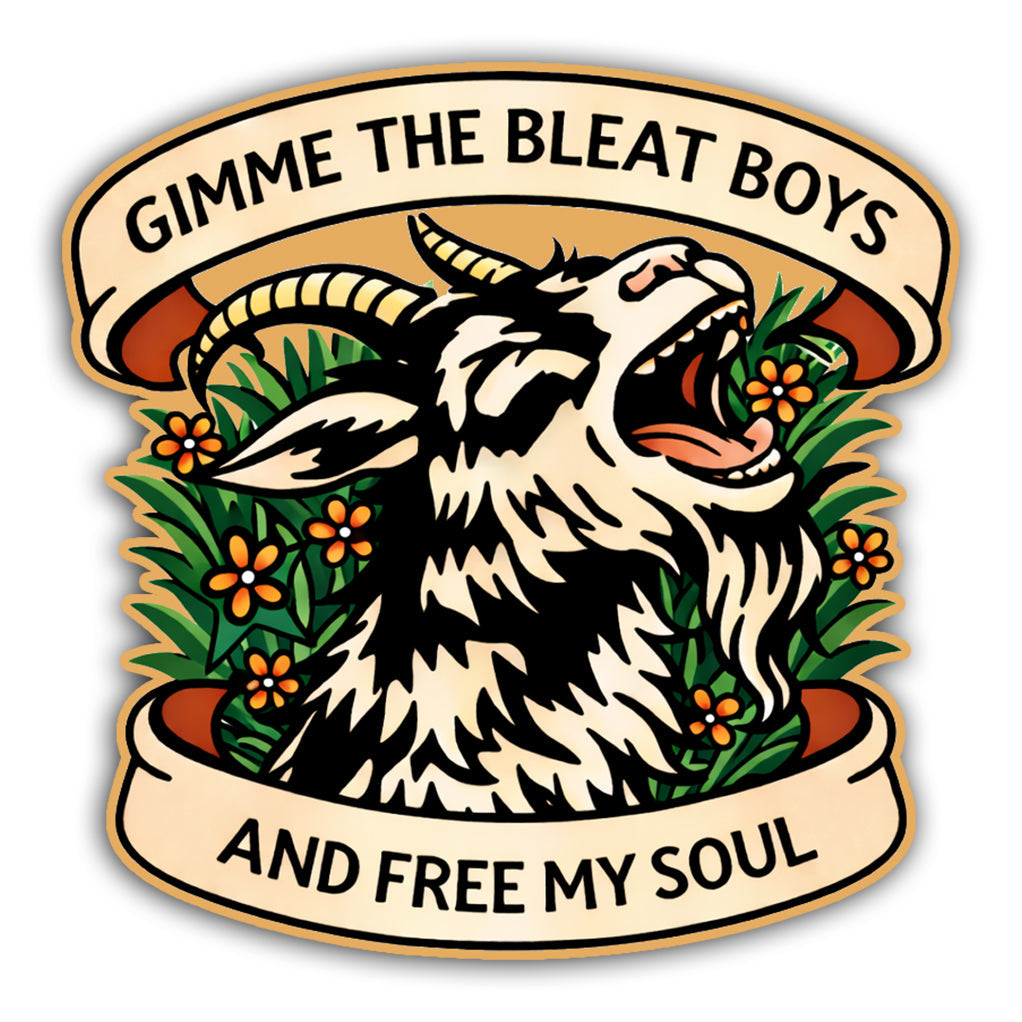 Gimme The Bleat Boys and Free My Soul Sticker - The Original Underground