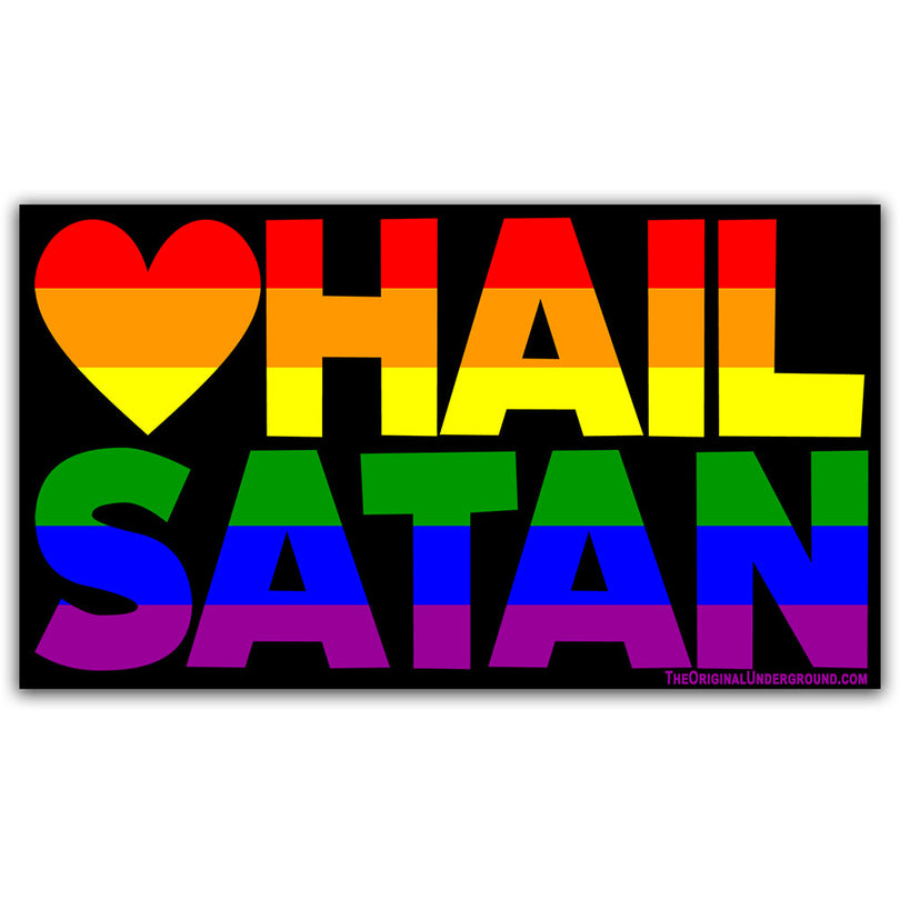 Hail Satan Sticker – The Original Underground