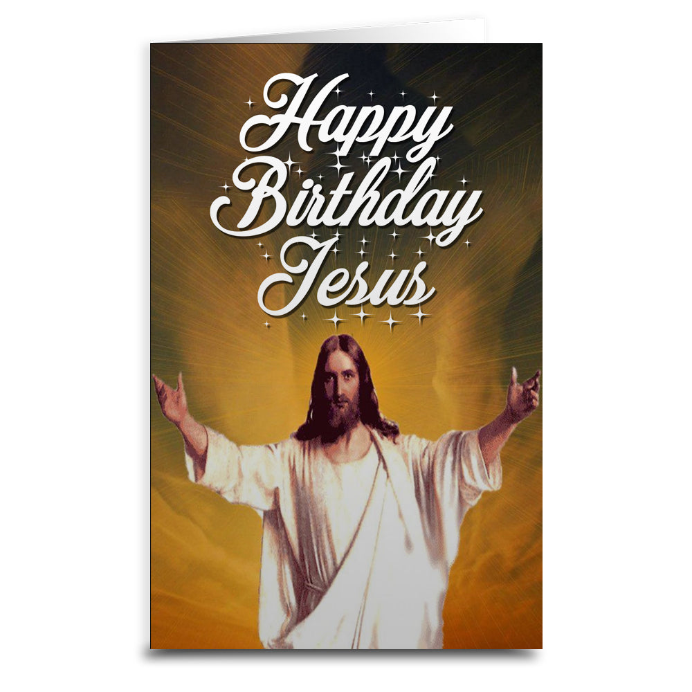Happy Birthday Jesus Christmas Greeting Card