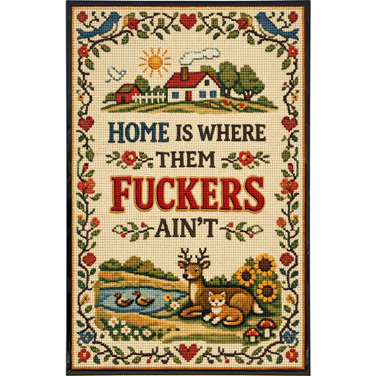 Home is Where Them F--kers Ain't Print - The Original Underground
