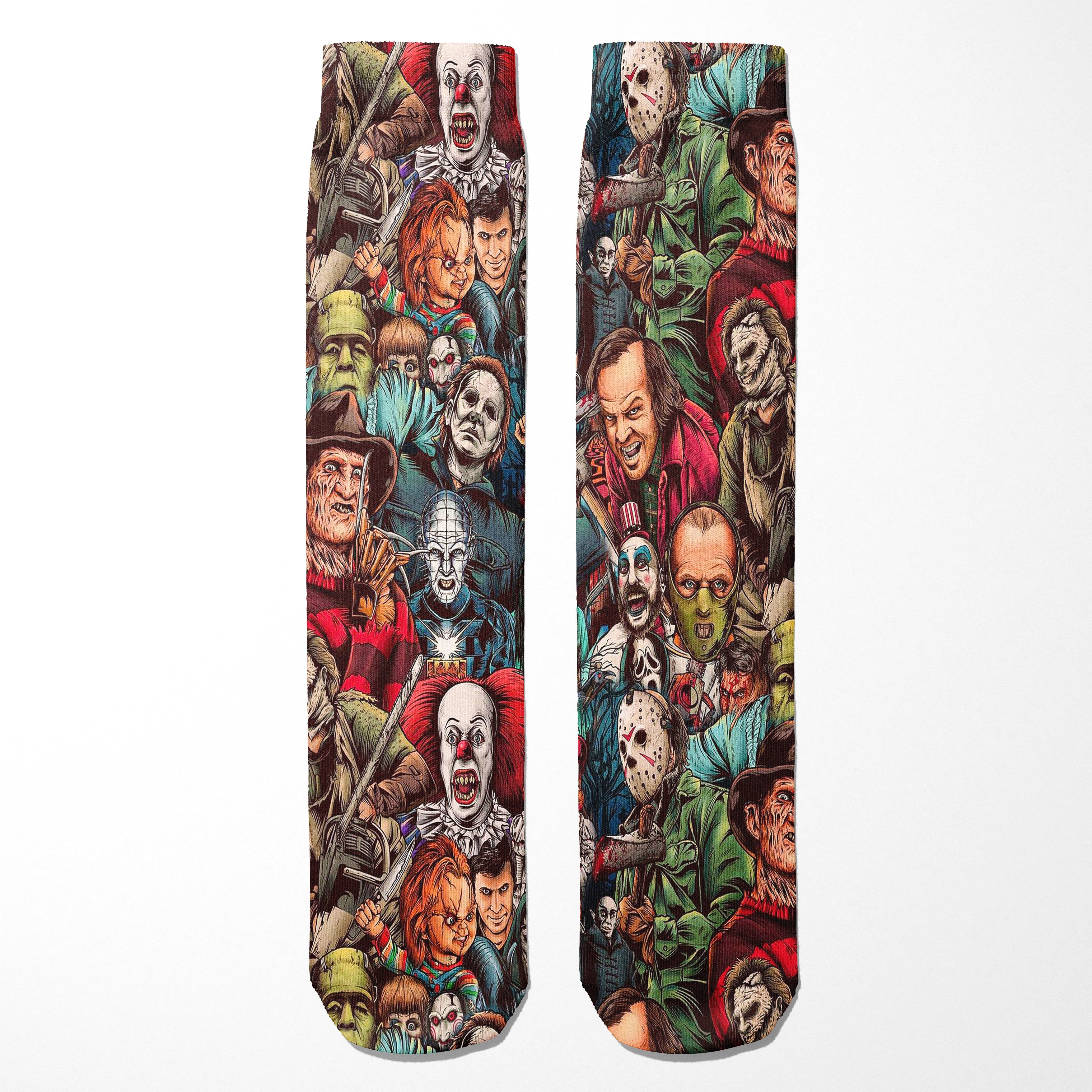 Horror Collage Socks - Shady Front
