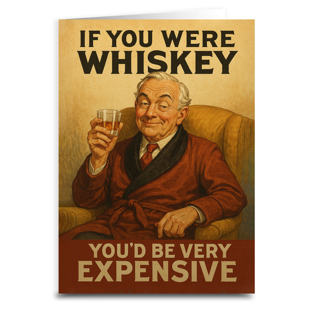 If You Were Whiskey You'd Be Expensive Greeting Card - The Original Underground