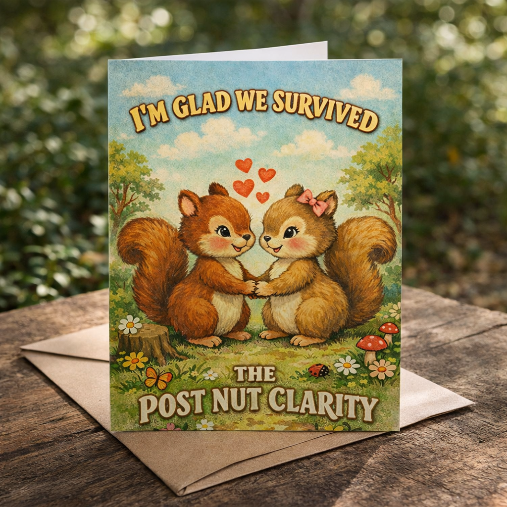 I'm Glad We Survived the Post Nut Clarity Card - The Original Underground