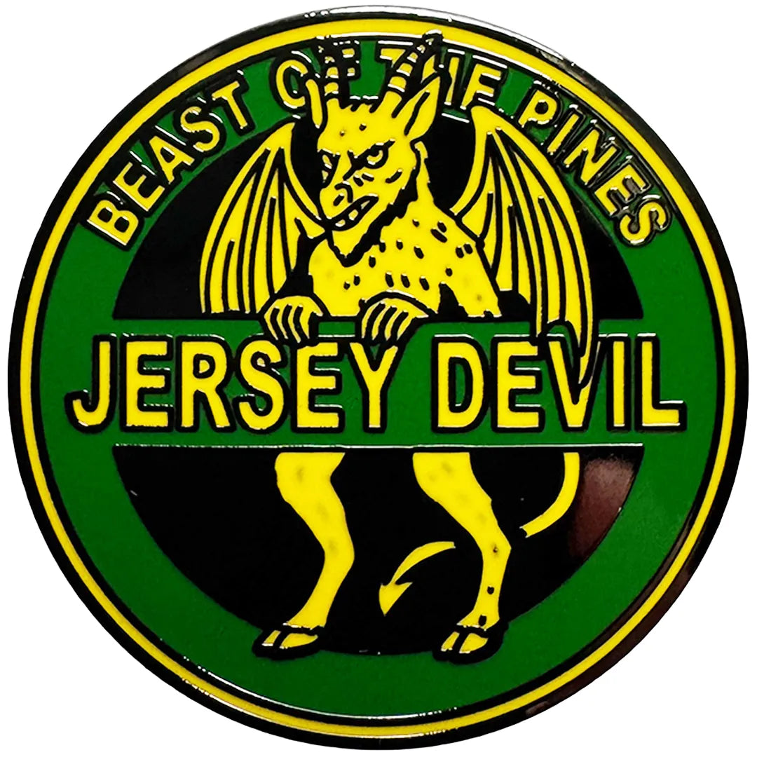 Jersey Devil Highway Sign Enamel Pin - The Original Underground