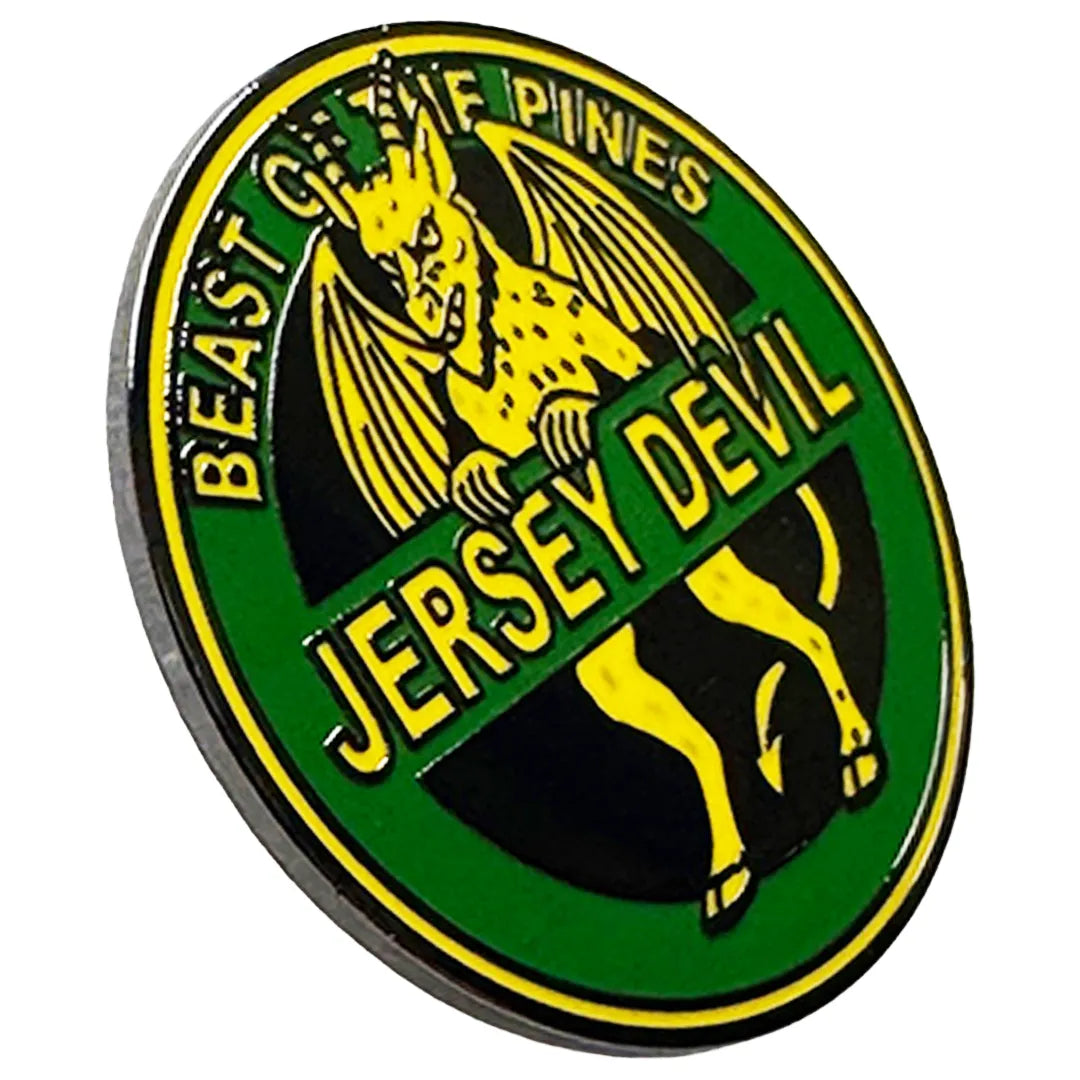 Jersey Devil Highway Sign Enamel Pin - The Original Underground