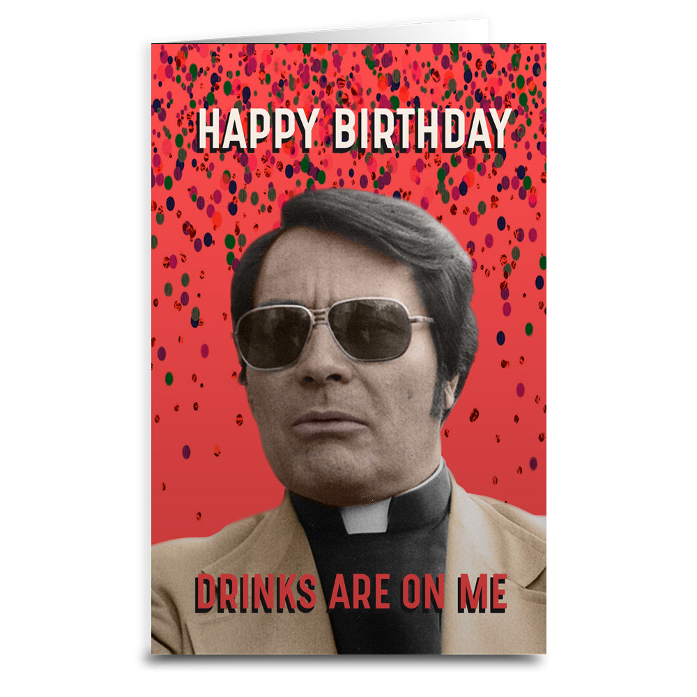 Jim Jones Birthday Greeting Card - Shady Front