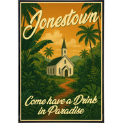Jonestown Travel Poster Print - The Original Underground