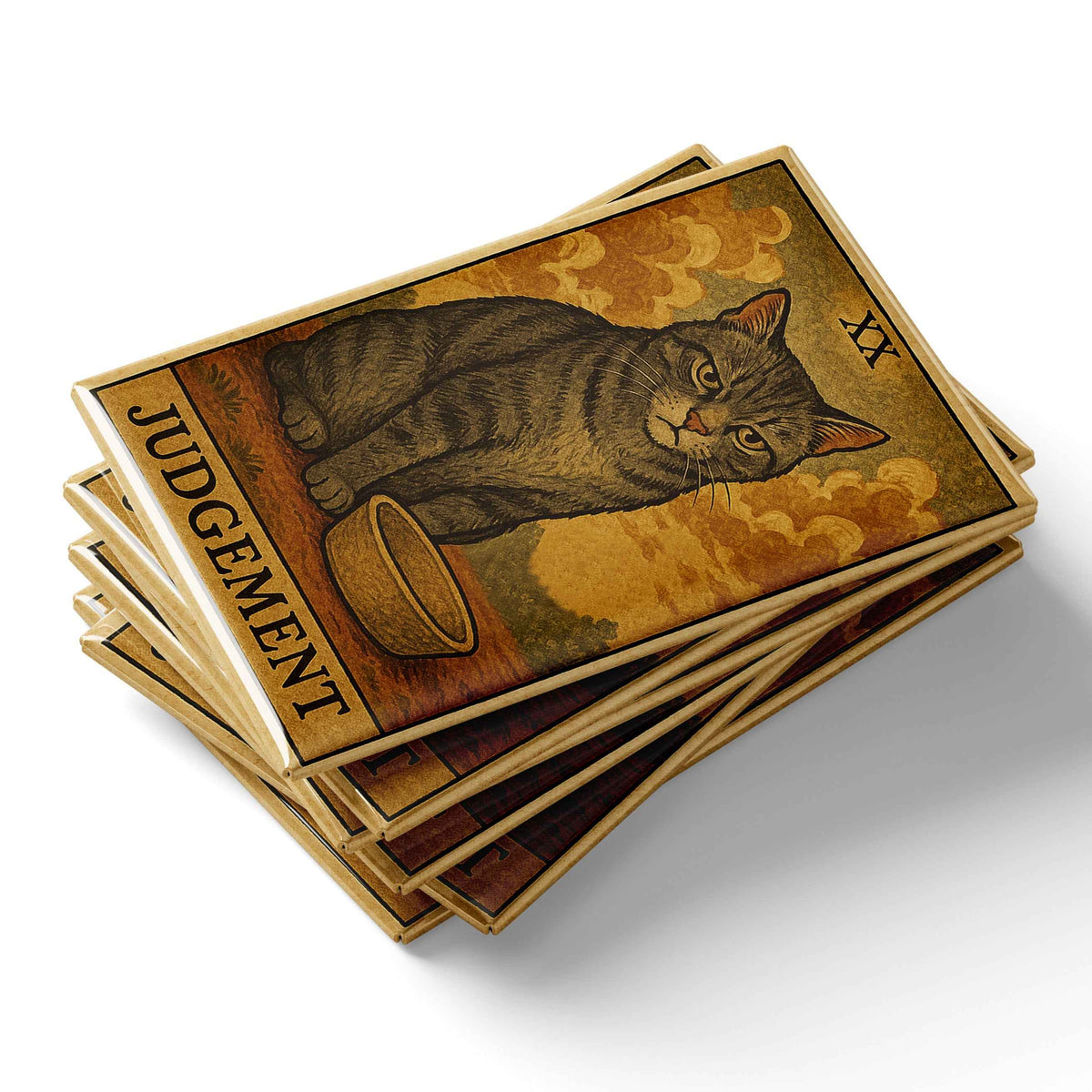 Judgement Cat Tarot Card Fridge Magnet