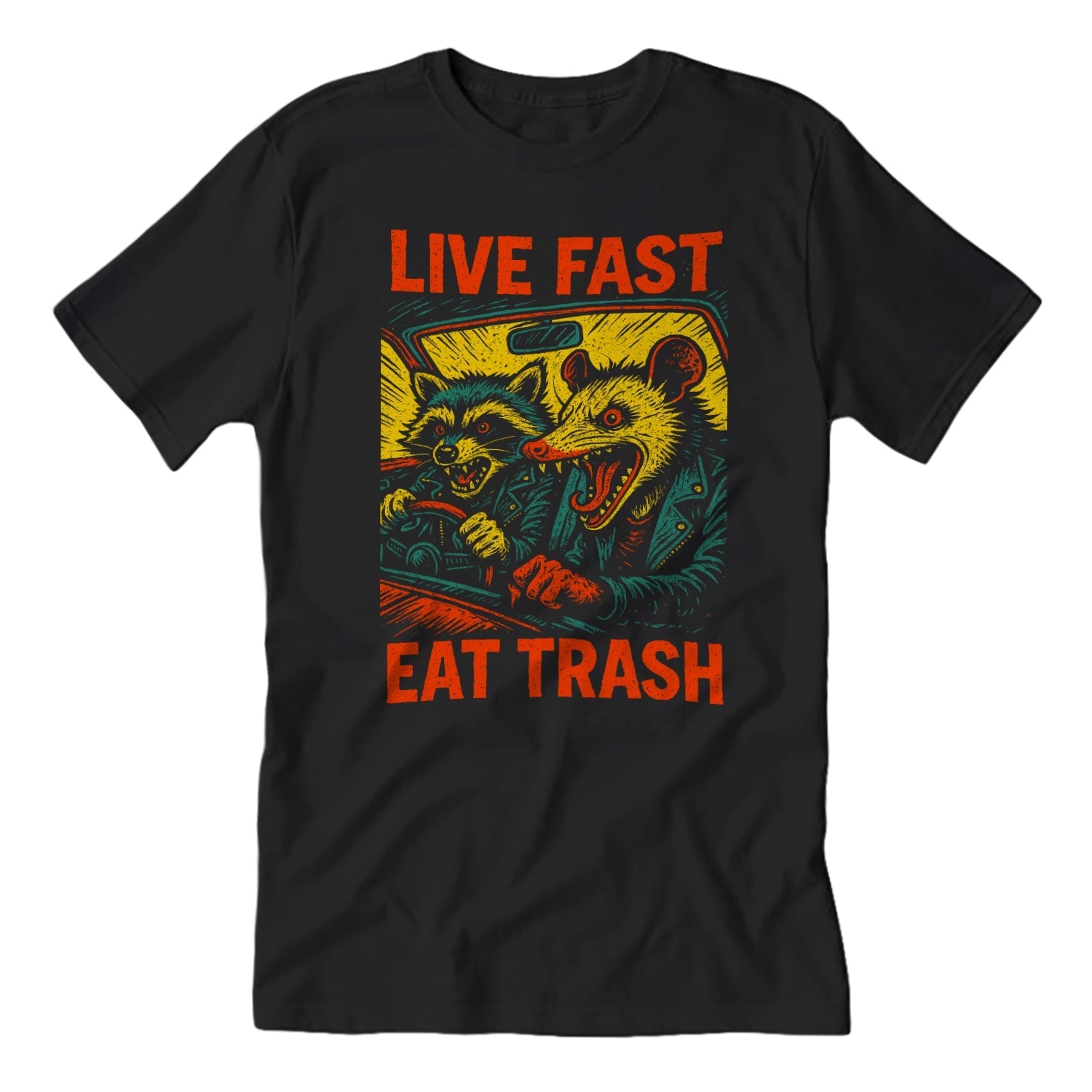 Live Fast Eat Trash T-Shirt - The Original Underground