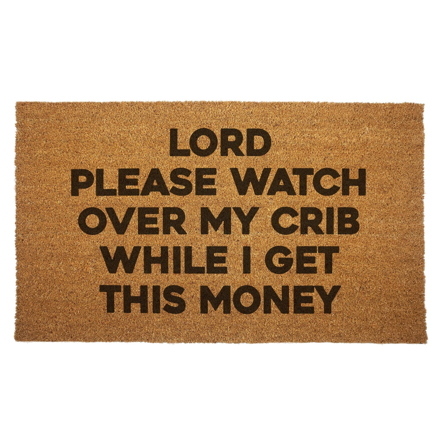 Lord Please Watch Over My Crib Door Mat - Shady Front