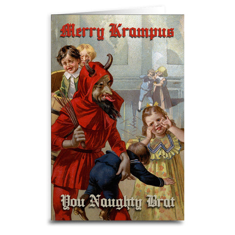 Merry Krampus You Naughty Brat Card - The Original Underground / theoriginalunderground.com