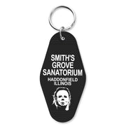 Halloween Inspired Sanatorium Room Keychain - Shady Front