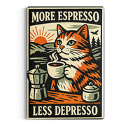 More Espresso Less Depresso Fridge Magnet - The Original Underground