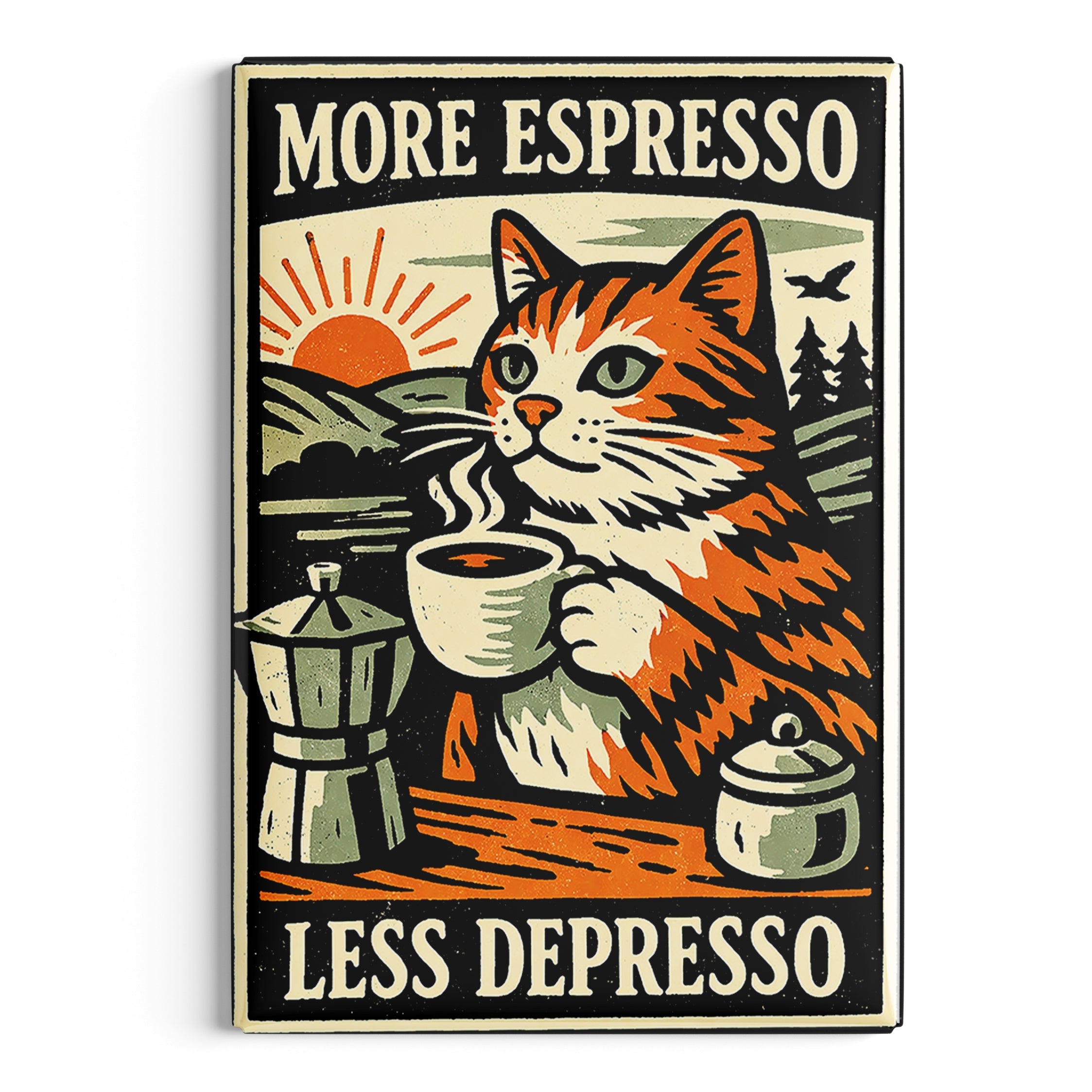 More Espresso Less Depresso Fridge Magnet - The Original Underground
