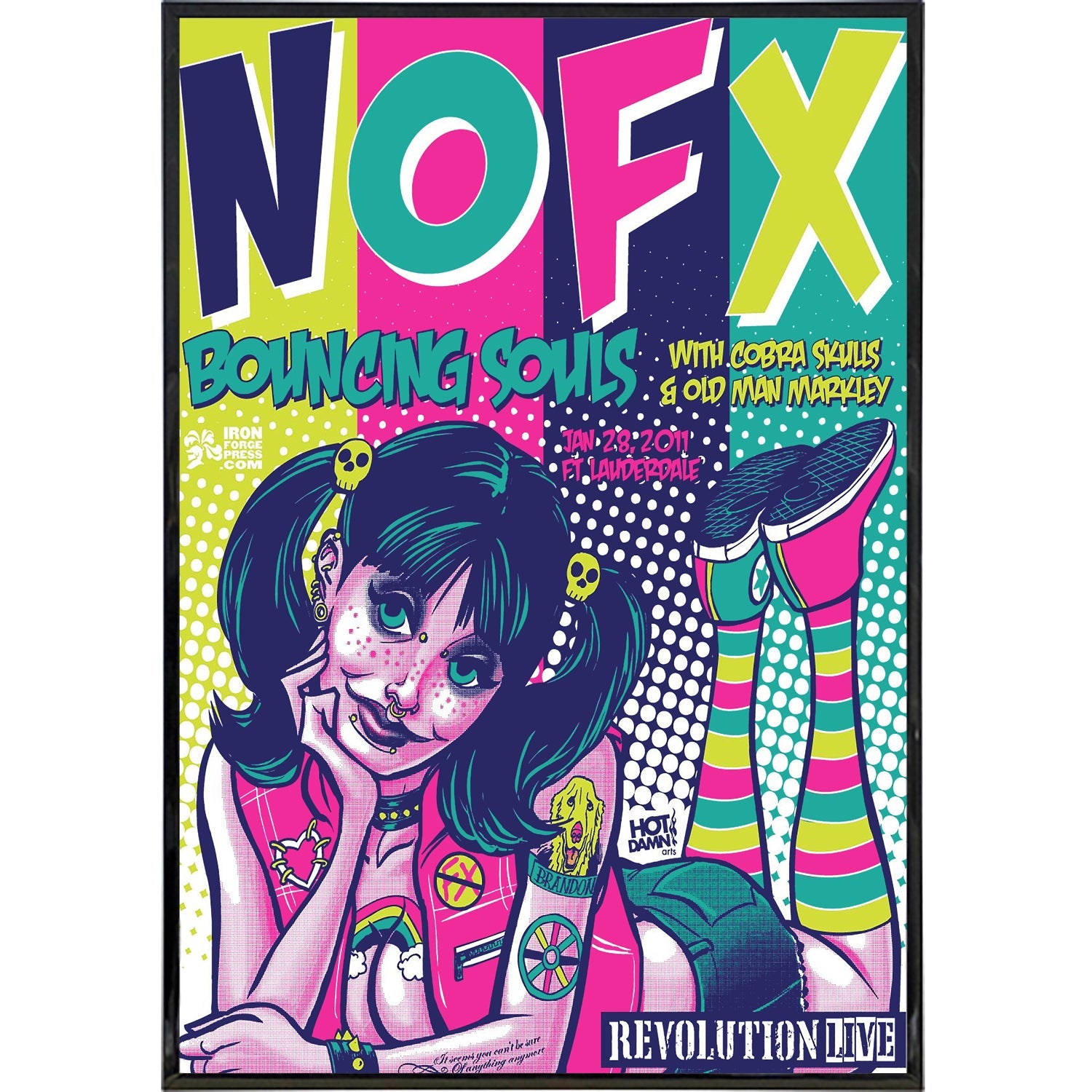 NOFX Show Poster Print - Shady Front