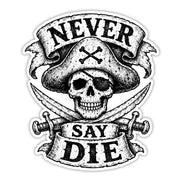 Never Say Die Sticker - The Original Underground