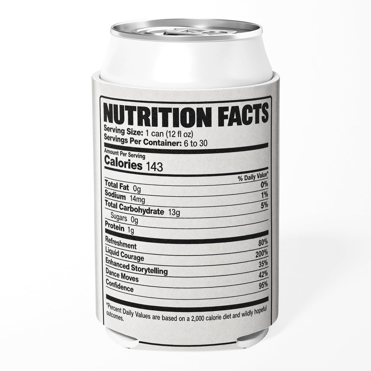 Beer Nutrition Facts Can Cooler - The Original Underground