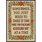 One "Are You F--king Kidding Me" at a Time Poster Print - The Original Underground