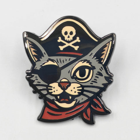 Pirate Cat Enamel Pin