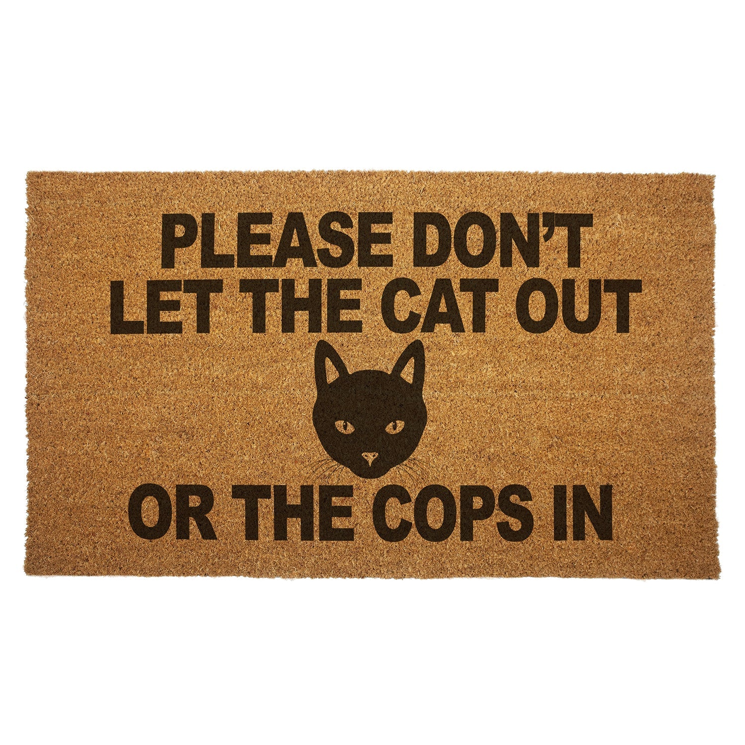 Please Don't Let the Cat Out or the Cops In Door Mat - The Original Underground / theoriginalunderground.com