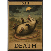 Possum Playing Death Tarot Original Poster Print - The Original Underground