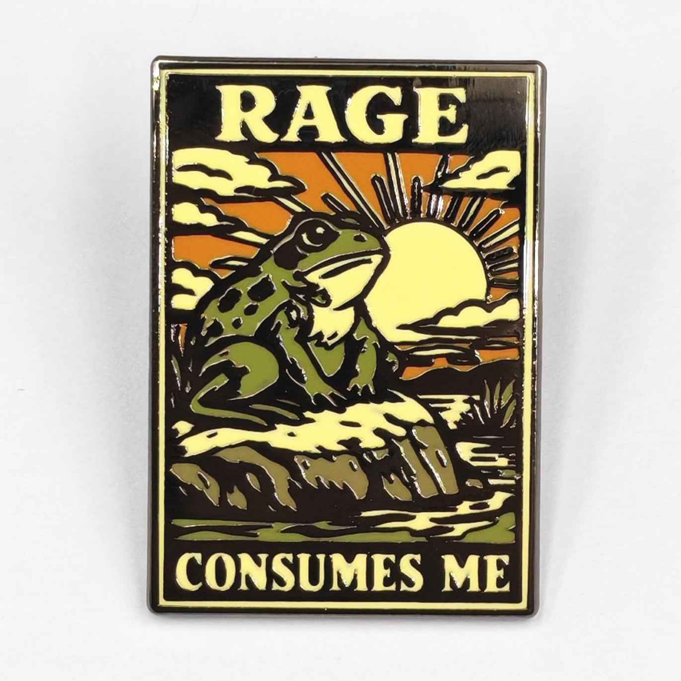 Rage Consumes Me Enamel Pin