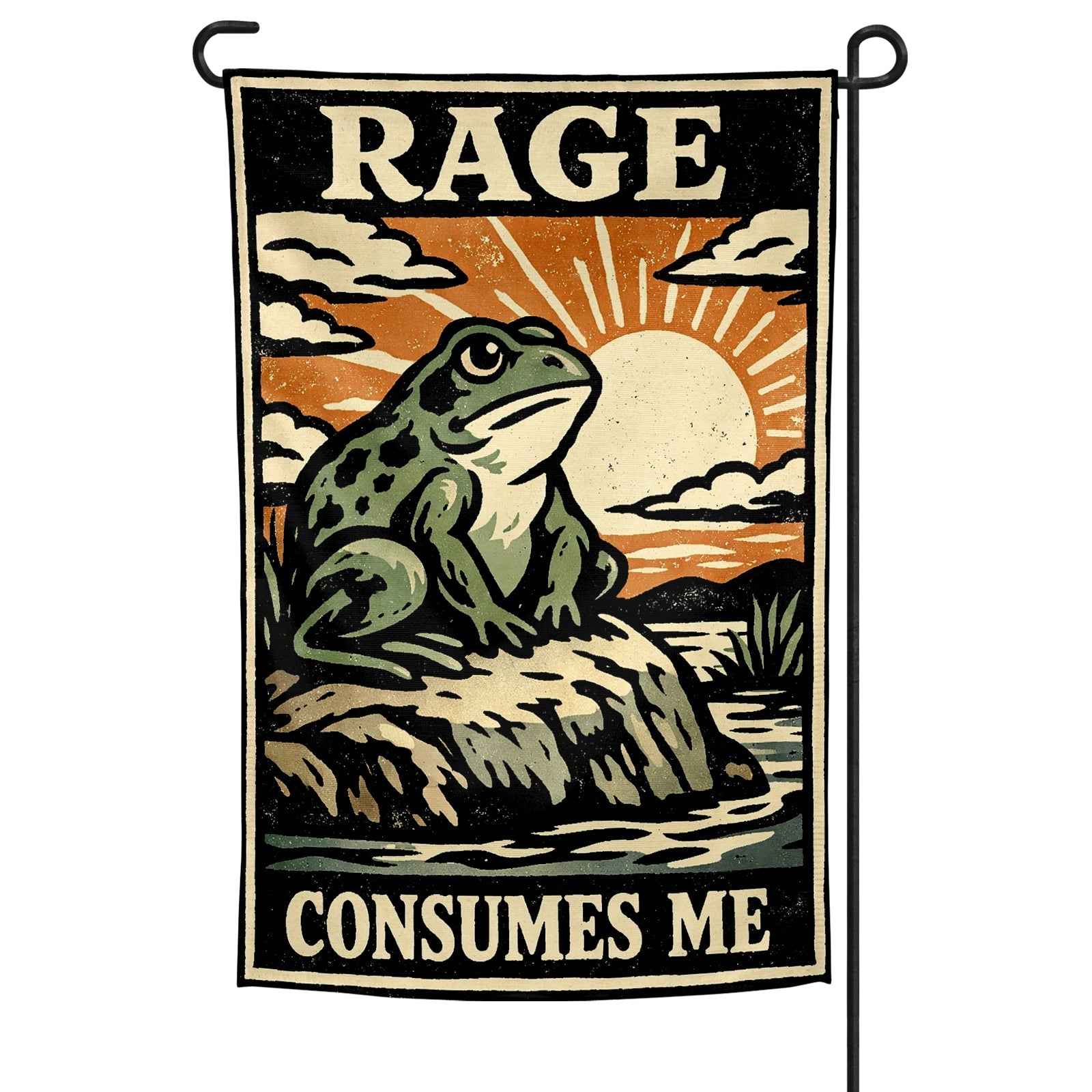 Wholesale Rage Consumes Me Garden Flag - The Original Underground